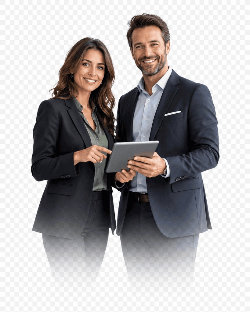 Pareja en capacitación laboral